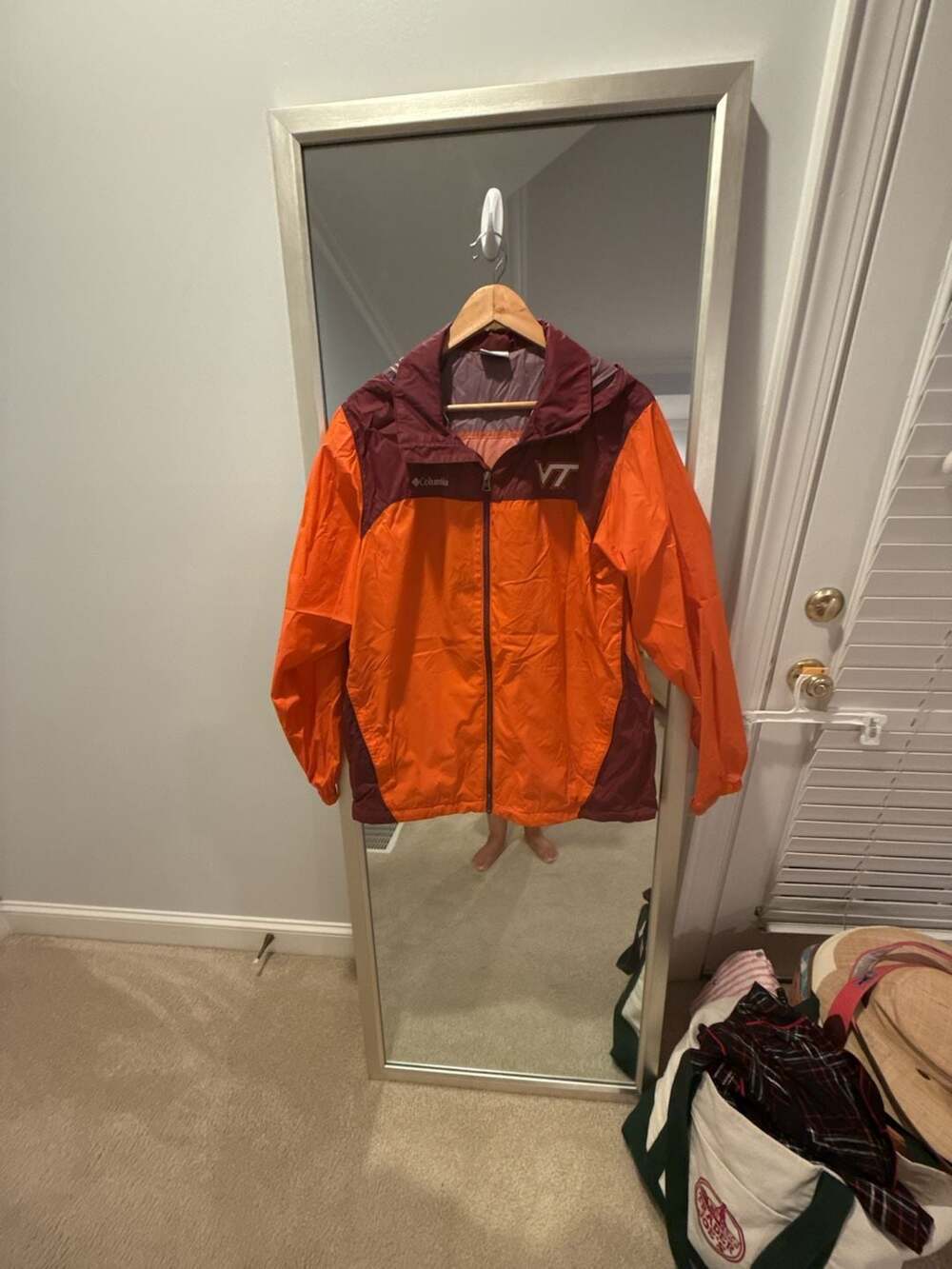 Columbia Virginia Tech Hokies VT Colorblock Windbreaker